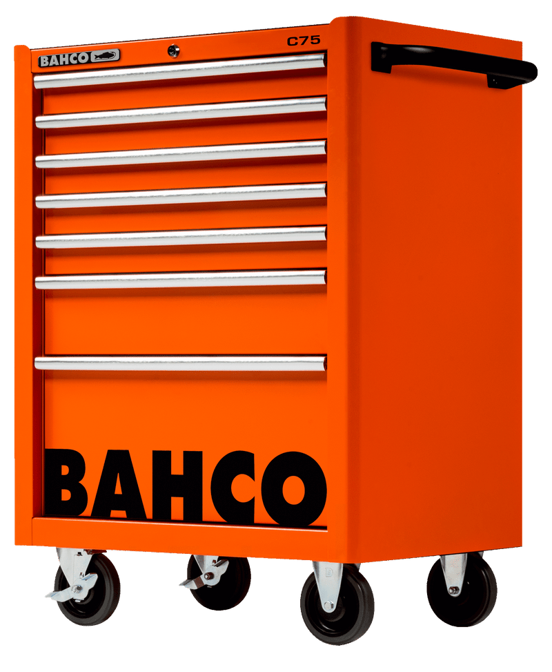 Bahco 1475K7 C75 7 Drawer Orange Classic Mobile Roller Cabinet
