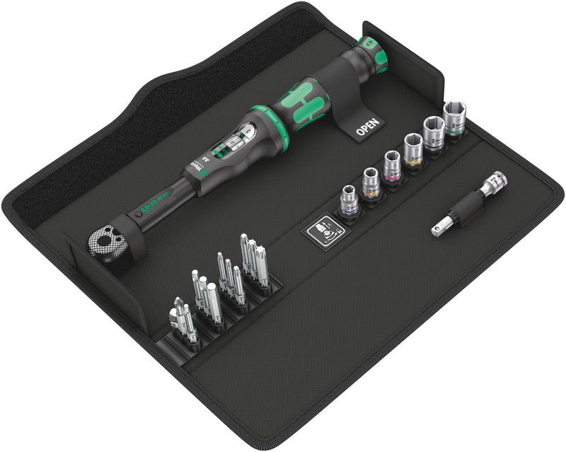 Wera 130110 20pc Click-Torque A 6 Set 1, 2.5-25 Nm, 1/4"