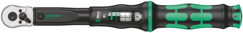 Wera 075610 Click-Torque B 1 Torque Wrench, 10-50 Nm, 3/8"