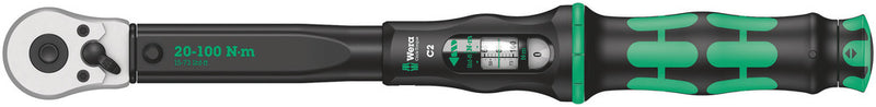 Wera 075621 Click-Torque C 2 Torque Wrench, 20-100 Nm, 1/2"