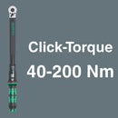 Wera 075680 13pc Click-Torque C 3 Set 1, 40-200 Nm, 1/2"