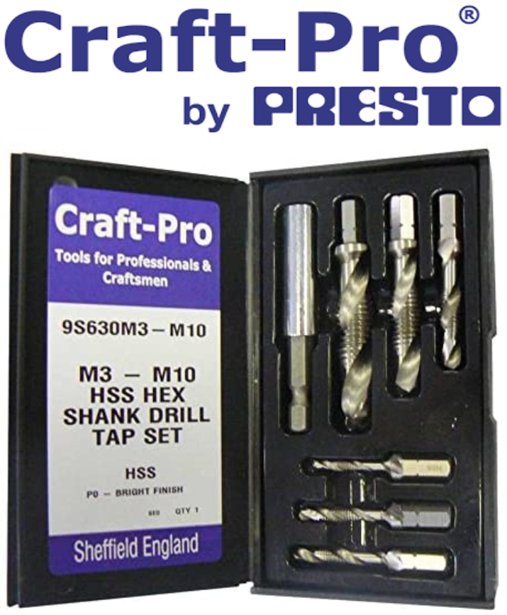 Craft PRO Da Presto - 3 Pezzo Passo Trapano Set - Foto 10