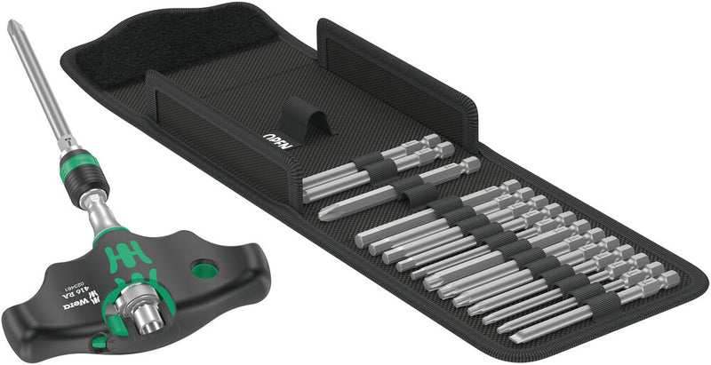 Wera 057473 17pc Kraftform Kompakt 400 RA Imperial Set 1