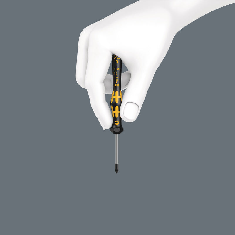 Wera 030170 6pc 1578 A/6 ESD Screwdriver Set and rack for electronic applications