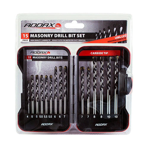 M15SET Timco 15pce Masonry Drill Set
