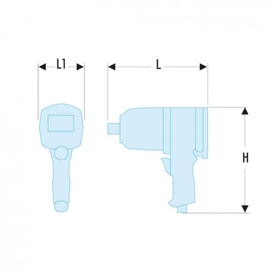 Facom NS.1400F 1/2″Dr Aluminium Impact Wrench 1490Nm