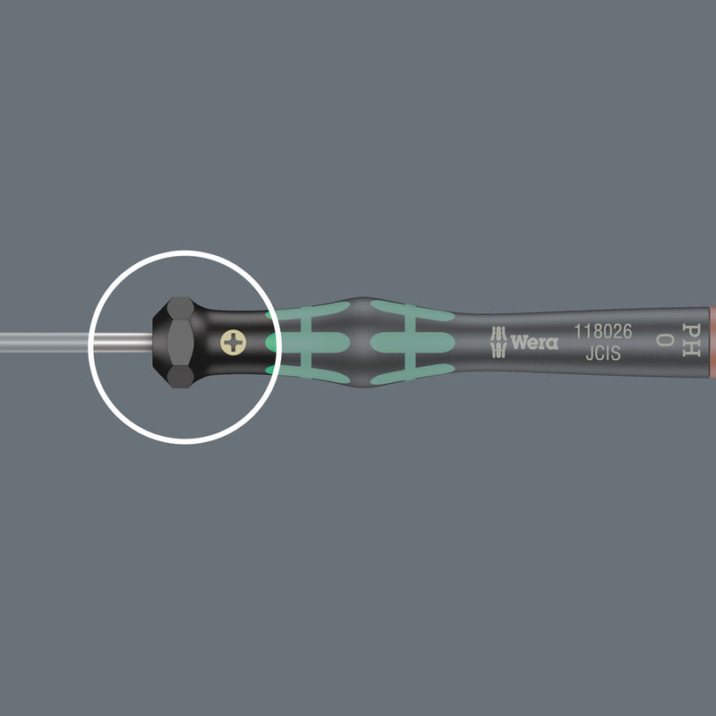 Wera 118158 6pc 2069/6 Screwdriver Set and rack for electronic applications
