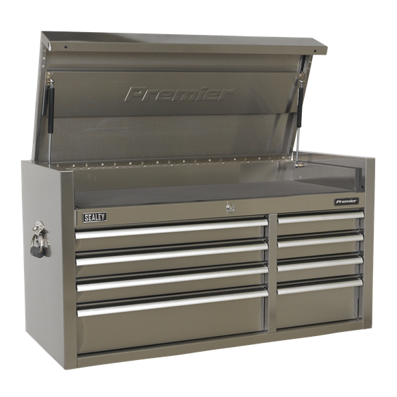 Sealey PTB104008SS 8 Drawer Stainless Steel Heavy-Duty Topchest