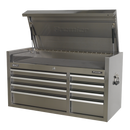 Sealey PTB104008SS 8 Drawer Stainless Steel Heavy-Duty Topchest