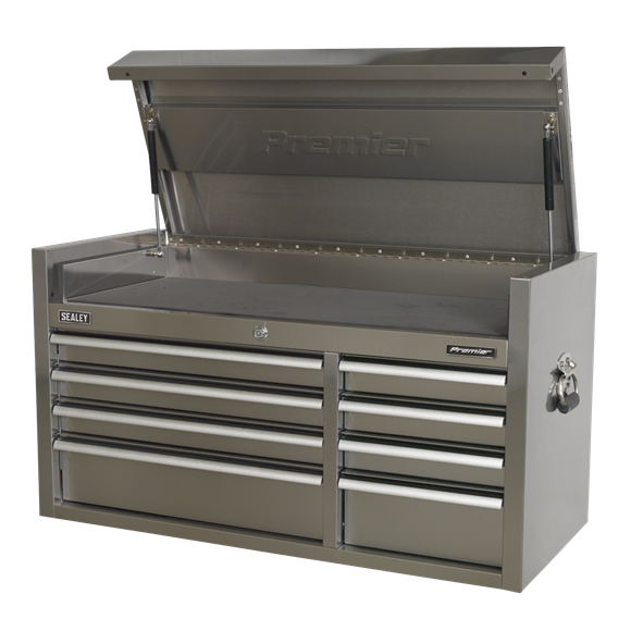 Sealey PTB104008SS 8 Drawer Stainless Steel Heavy-Duty Topchest