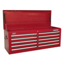 Sealey AP5210T 10 Drawer Extra-Wide Top Chest - Red