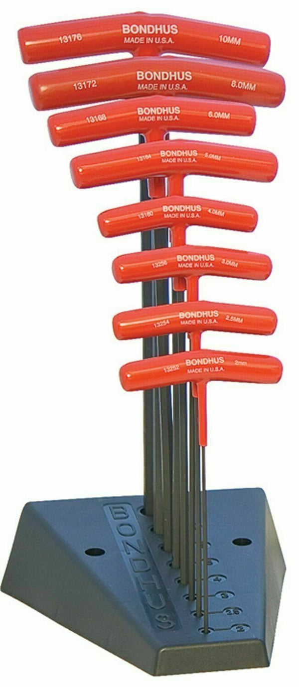 Bondhus 10-Piece Metric Ball End Hex Key Set With ProGuard Finish - Includes 7mm