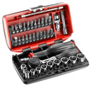 Facom R.360NANO 1/4"Dr Compact 38pce Socket & Bit Set - ROTATOR RATCHET