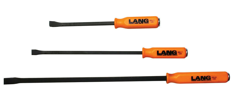 Lang 853-3ST 3pce 12", 17" & 25" Pry Bar Set C/W Strike Cap