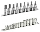 Expert By Facom E034801 1/4", 3/8" & 1/2"DR Female Torx Sockets & E032936 1/2"DR Male Sockets