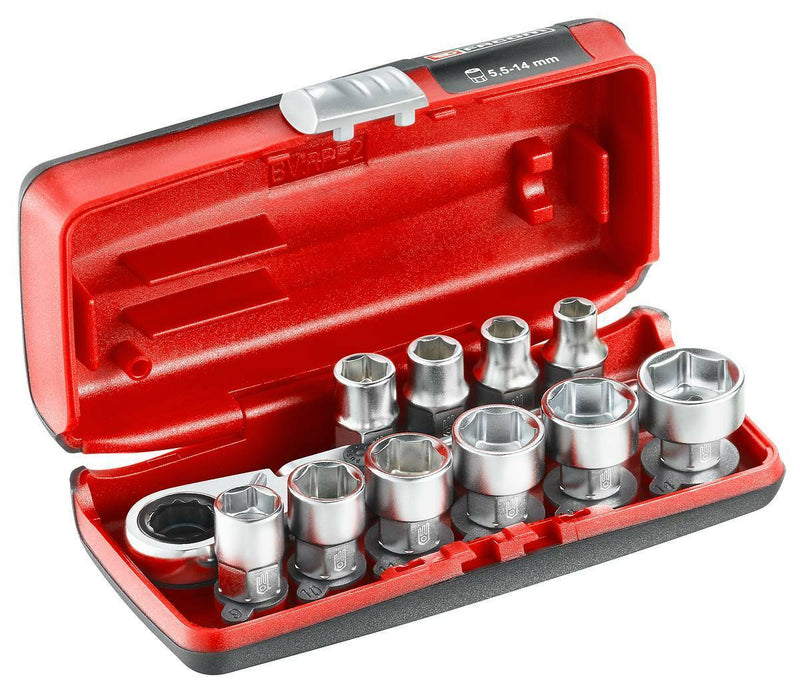 Facom RXPICO 1/4″DR (HEX) 11pce 6-point Socket Set