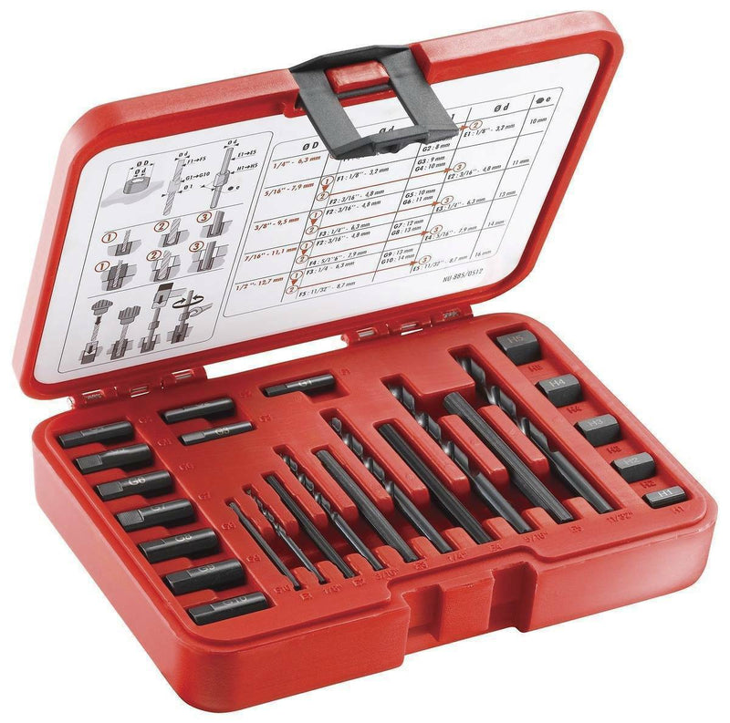 Facom 885 Right or Left Hand Stud Extractor Set