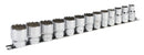 Sealey AK2674 1/2"Dr 12point Imperial (AF) Sockets On A Rail