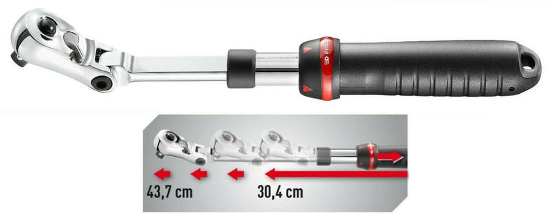 Facom SXL.171-N 1/2″Dr Flexi Head Extendable 305-435mm Ratchet