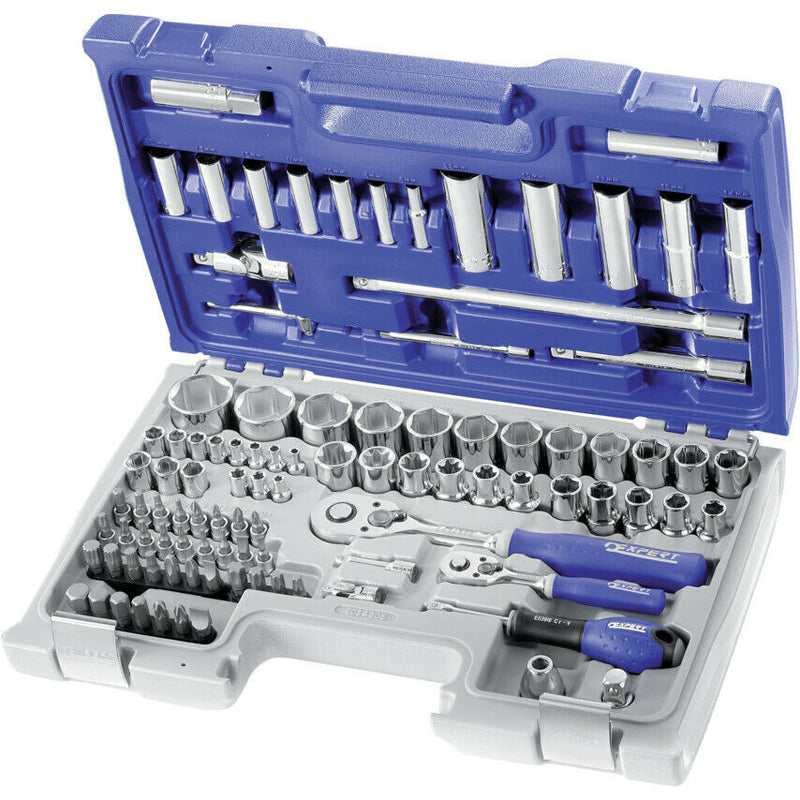 Expert by Facom E034805 98 Piece 1/4″ & 1/2″Dr Socket Set