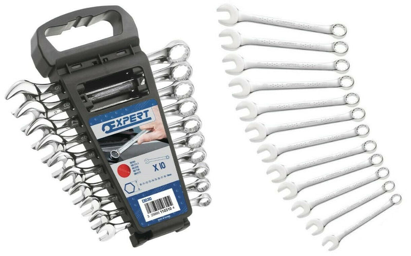 Expert By Facom E110310 10pc 10-19mm & E113242 12pc 1/4"-15/16" AF Spanner Set