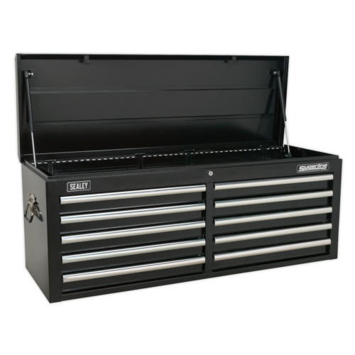 Sealey AP5210TB 10 Drawer Extra-Wide Top Chest - Black