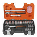 Bahco S240 24pce 1/2"DR Metric Socket Set, Ratchet & Extension