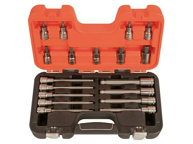 Bahco S18HEX 1/2"Dr 18pce Long(Ball Ended) & Short Hex Bit Set