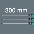 Wera 347735 3pc 335/350/355/3 Kraftform Plus Extra-Long Screwdriver Set, PH/PZ/SL