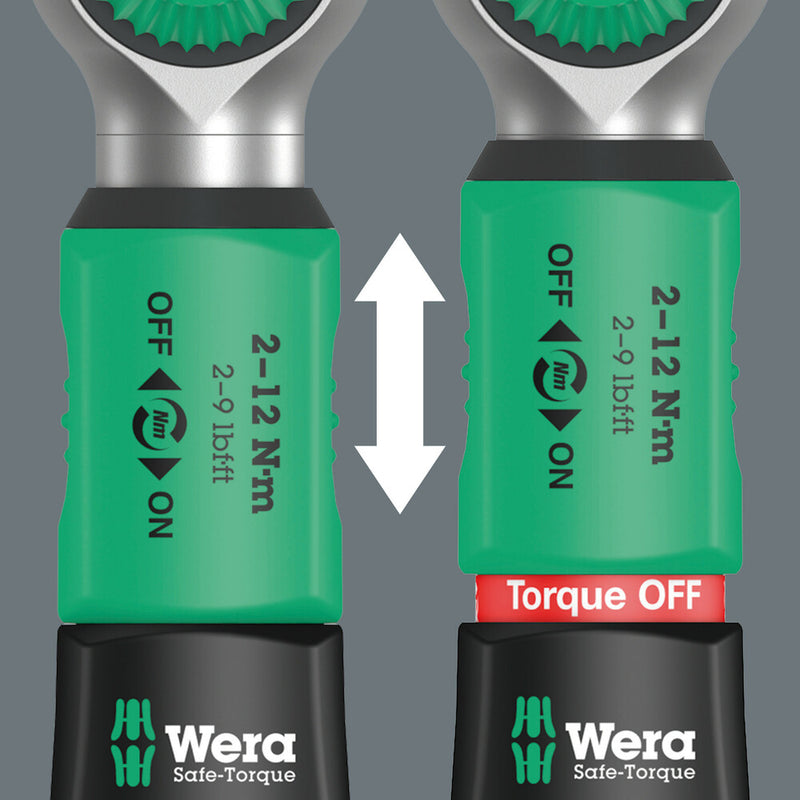 Wera 075831 10pc Safe-Torque A 1 Imperial Set 1, 2-12 Nm, 1/4"