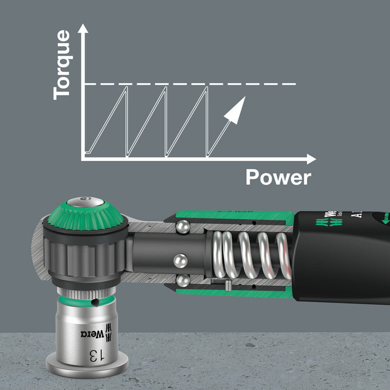 Wera 075831 10pc Safe-Torque A 1 Imperial Set 1, 2-12 Nm, 1/4"