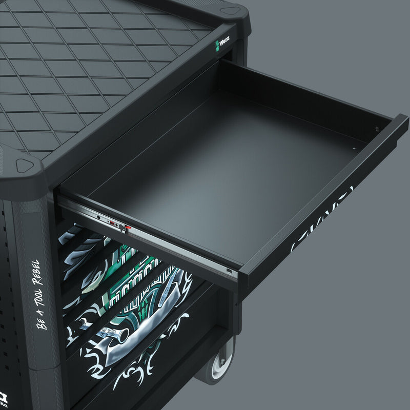 Wera 150130 78pc 9700 Tool Rebel Roller Cabinet 1